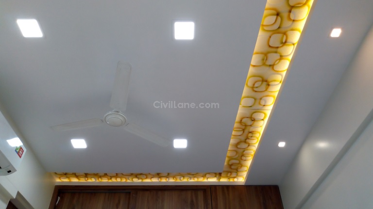False Ceiling Cost Installation Rates With Material Civillane - How Much Does It Cost To Install A Drop Ceiling Per Square Foot